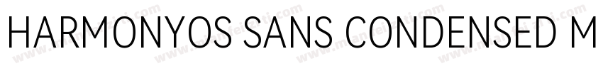 HARMONYOS SANS CONDENSED MEDIUM字体转换